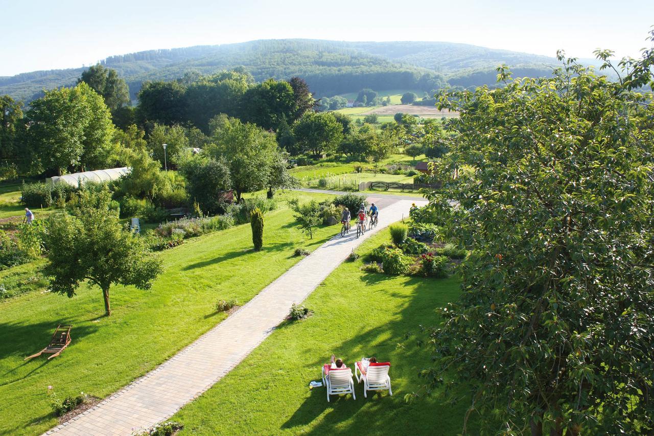 Hotel & Restaurant Kronenhof Am Weser-Radweg Oberweser Esterno foto